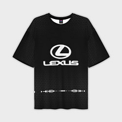 Футболка оверсайз мужская Lexus: Black Abstract, цвет: 3D-принт