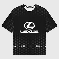 Футболка оверсайз мужская Lexus: Black Abstract, цвет: 3D-принт
