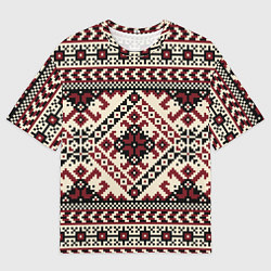 Мужская футболка оверсайз Славянский орнамент