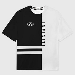 Мужская футболка оверсайз Infiniti: B&W Lines