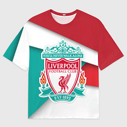 Футболка оверсайз мужская FC Liverpool, цвет: 3D-принт