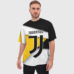 Футболка оверсайз мужская FC Juventus, цвет: 3D-принт — фото 2