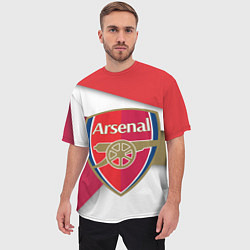 Футболка оверсайз мужская FC Arsenal, цвет: 3D-принт — фото 2