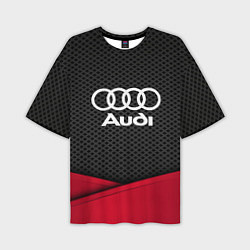 Мужская футболка оверсайз Audi: Grey Carbon