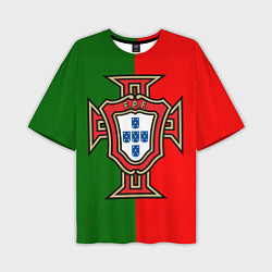 Футболка оверсайз мужская Сборная Португалии, цвет: 3D-принт