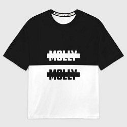 Футболка оверсайз мужская Molly: Black & White, цвет: 3D-принт