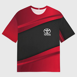 Футболка оверсайз мужская Toyota: Red Sport, цвет: 3D-принт