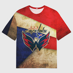 Футболка оверсайз мужская HC Capitals: Old Style, цвет: 3D-принт