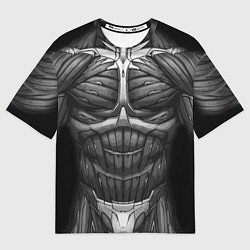Футболка оверсайз мужская Экзоскелет, цвет: 3D-принт
