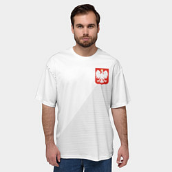 Футболка оверсайз мужская Poland Team: Home WC-2018, цвет: 3D-принт — фото 2