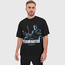 Футболка оверсайз мужская Terminator: Is alive, цвет: 3D-принт — фото 2