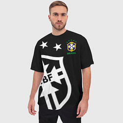 Футболка оверсайз мужская Brazil Team: Exclusive, цвет: 3D-принт — фото 2