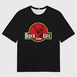 Футболка оверсайз мужская Rock for Life, цвет: 3D-принт