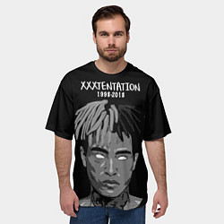 Футболка оверсайз мужская XXXTentacion: 1998-2018, цвет: 3D-принт — фото 2
