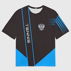 Мужская футболка оверсайз Tennis: Russian Style