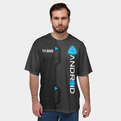 Футболка оверсайз мужская RK800 Android, цвет: 3D-принт — фото 2