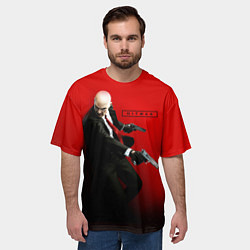 Футболка оверсайз мужская Hitman: Red Agent, цвет: 3D-принт — фото 2