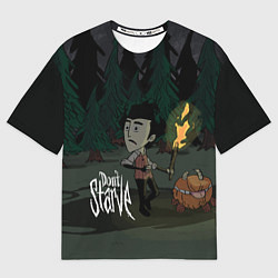 Футболка оверсайз мужская Don't Starve: Night Forrest, цвет: 3D-принт