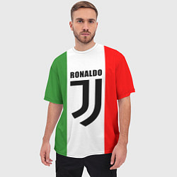 Футболка оверсайз мужская Ronaldo Juve Italy, цвет: 3D-принт — фото 2