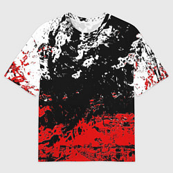 Мужская футболка оверсайз Брызги красок