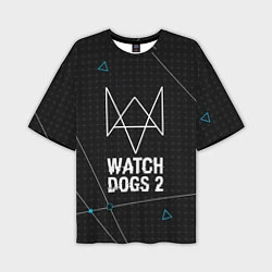 Мужская футболка оверсайз Watch Dogs 2: Tech Geometry