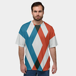 Футболка оверсайз мужская Darling in the Franxx, цвет: 3D-принт — фото 2