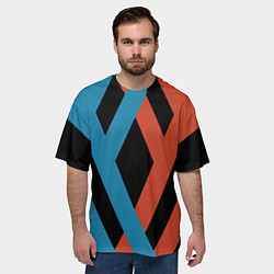 Футболка оверсайз мужская Darling in the Franxx, цвет: 3D-принт — фото 2