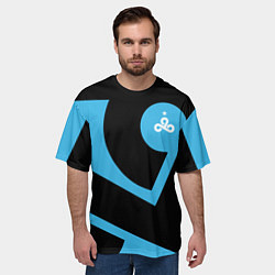 Футболка оверсайз мужская CS:GO - Cloud9 the form 2018-2019, цвет: 3D-принт — фото 2