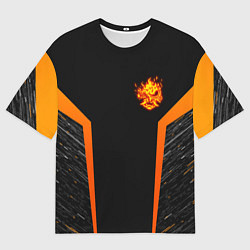 Мужская футболка оверсайз Cyberpunk 2077: Samurai Style