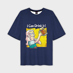 Футболка оверсайз мужская I Can Drink It!, цвет: 3D-принт