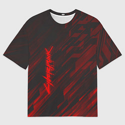 Футболка оверсайз мужская Cyberpunk 2077: Red Breaks, цвет: 3D-принт