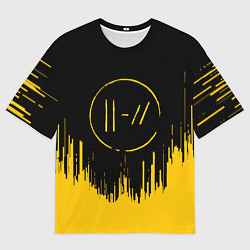 Футболка оверсайз мужская 21 Pilots: Black Side, цвет: 3D-принт