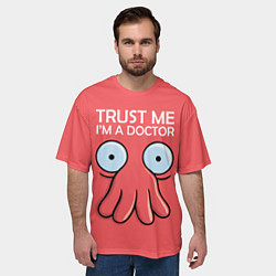 Футболка оверсайз мужская Trust Me I'm a Doctor, цвет: 3D-принт — фото 2