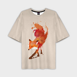 Футболка оверсайз мужская Paint Fox, цвет: 3D-принт