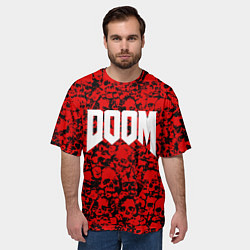 Футболка оверсайз мужская DOOM: Blooded Skuls, цвет: 3D-принт — фото 2