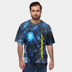 Футболка оверсайз мужская Cyberpunk 2077, цвет: 3D-принт — фото 2