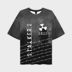 Мужская футболка оверсайз STALKER 2021