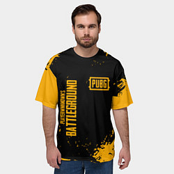 Футболка оверсайз мужская PUBG: Black Fashion, цвет: 3D-принт — фото 2