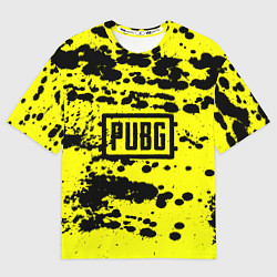 Футболка оверсайз мужская PUBG: Yellow Stained, цвет: 3D-принт