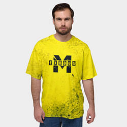 Футболка оверсайз мужская Metro Exodus: Yellow Grunge, цвет: 3D-принт — фото 2