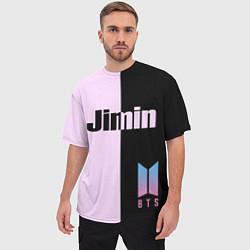 Футболка оверсайз мужская BTS Jimin, цвет: 3D-принт — фото 2