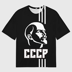 Футболка оверсайз мужская СССР Ленин, цвет: 3D-принт