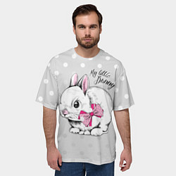 Футболка оверсайз мужская Мой маленький зайчик, цвет: 3D-принт — фото 2