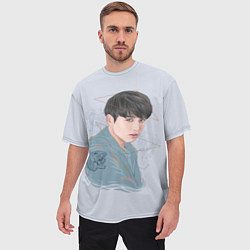 Футболка оверсайз мужская Jeon Jungkook, цвет: 3D-принт — фото 2