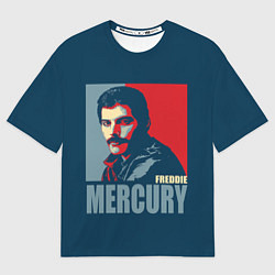 Футболка оверсайз мужская Queen: Freddie Mercury, цвет: 3D-принт
