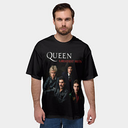 Футболка оверсайз мужская Queen: Greatests Hits, цвет: 3D-принт — фото 2