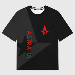 Футболка оверсайз мужская Astralis: Dark Style, цвет: 3D-принт