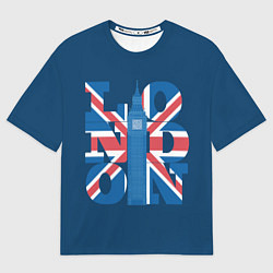 Футболка оверсайз мужская London: Great Britain, цвет: 3D-принт