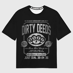 Мужская футболка оверсайз AC/DC: Dirty Deeds