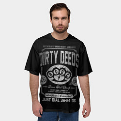 Футболка оверсайз мужская AC/DC: Dirty Deeds, цвет: 3D-принт — фото 2
